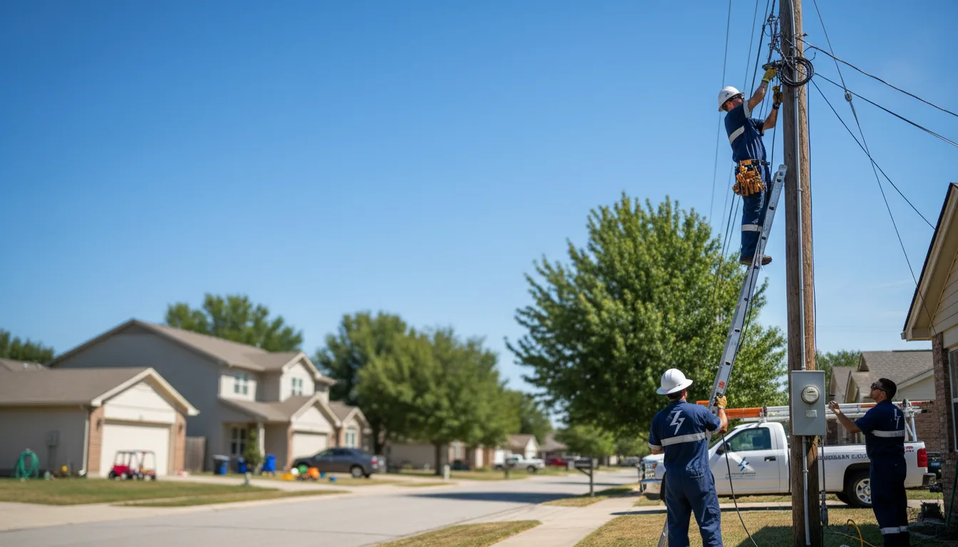 Residential electrician providing installation services in Thompson, UT